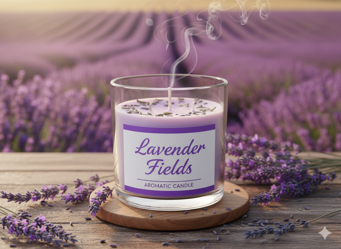 Lavender Fields Aromatic Candle